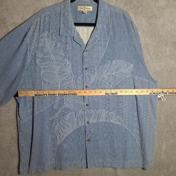 Tommy Bahama Blue Casual Lightweight Shirt - Picture 4 of 9